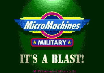 Micro Machines Military (Europe) (J-Cart) screen shot title